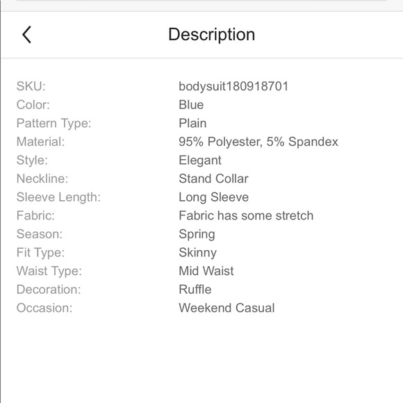 🍁MOCK NECK FULL FRILL BODYSUIT TEXTURED TOP 🍂🍁 - Picture 3 of 8